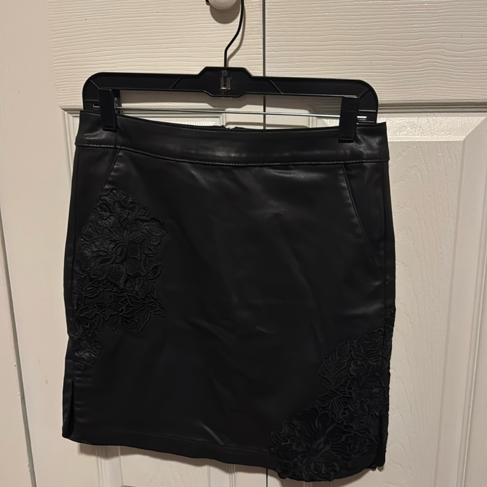WHBM Coates Denim Shirt with Lace in front a Size 2.